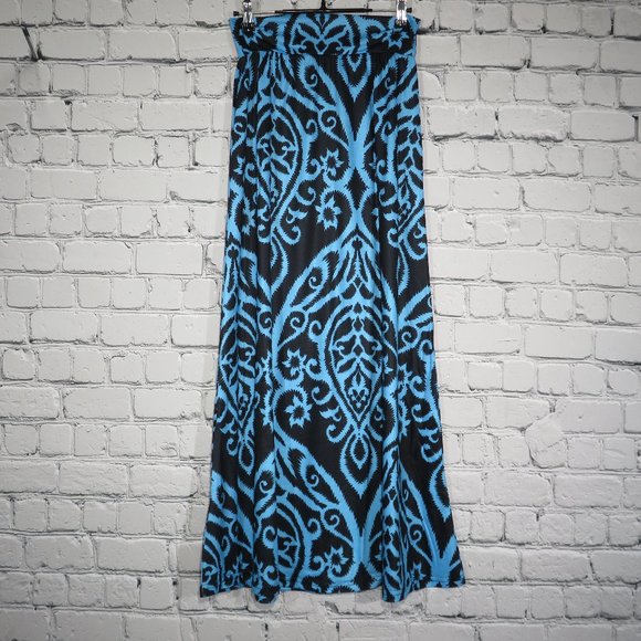 Women's Bohemian Print Long Maxi Skirt - Picture 6 of 6